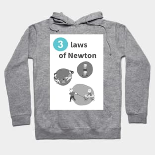 Art! Three laws of Newton Hoodie